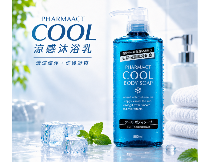 日本酷涼保濕沐浴乳550ML
