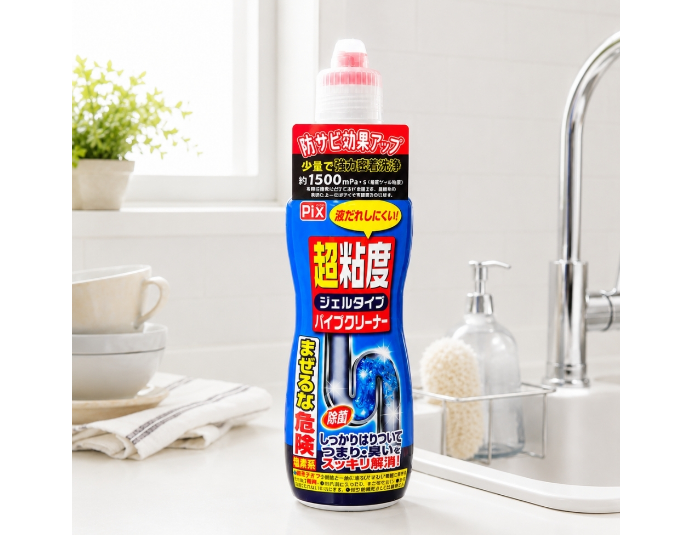 日本獅子化學超黏度凝狀水管清潔劑400g