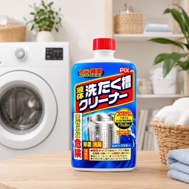 日本獅子化學液體洗衣槽清潔劑550ml
